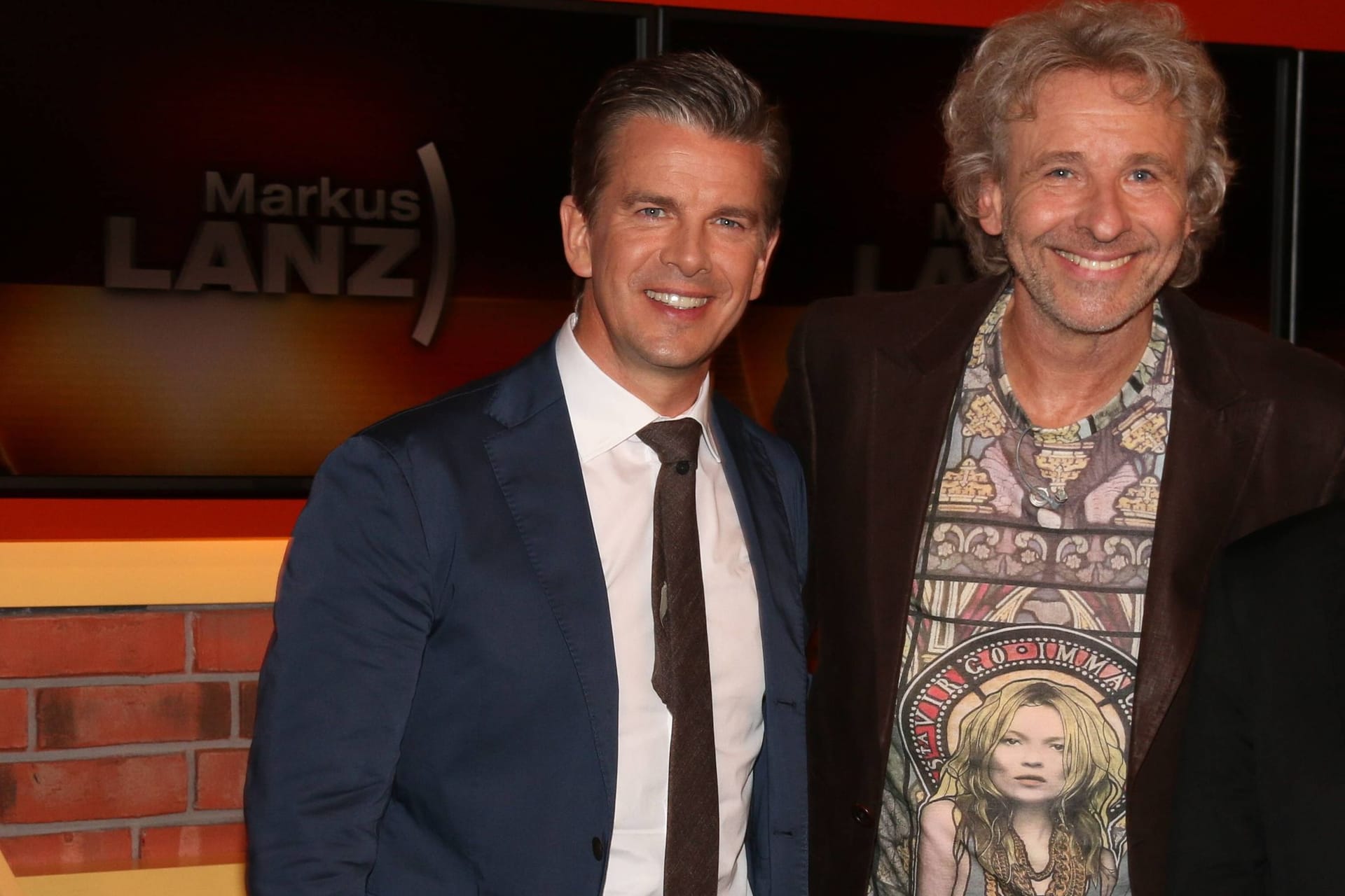 Zwei Generationen "Wetten, dass..?"-Moderatoren: Markus Lanz und Thomas Gottschalk 2015 bei "Lanz".