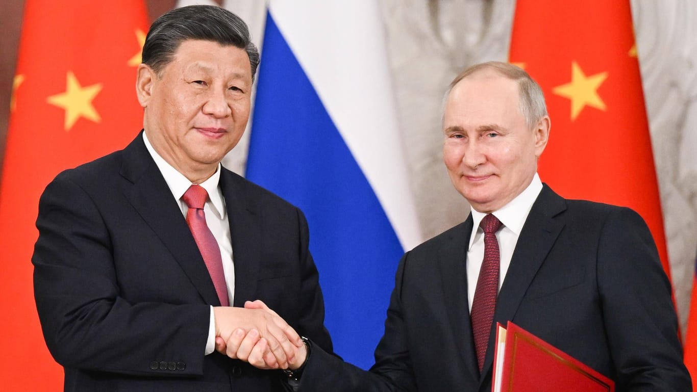 Xi Jinping und Wladimir Putin (Archivbild): Die beiden Staatsoberhäupter wenden sich gemeinsam gegen den Westen.