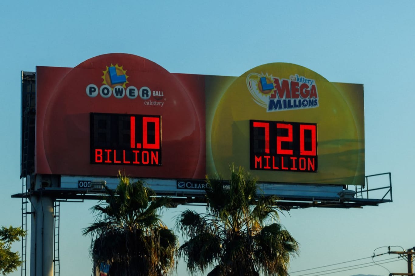 Werbung für die US-Lotterien: Im Herbst war der Jackpot sogar auf mehr als zwei Milliarden Dollar gestiegen.