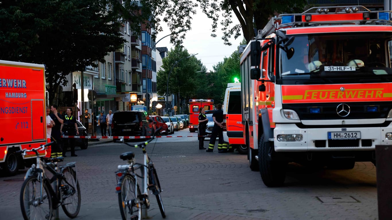 Feuerwehr in Hamburg (Archivfoto): Für eine Hausbewohnerin konnten die Retter nichts mehr tun.