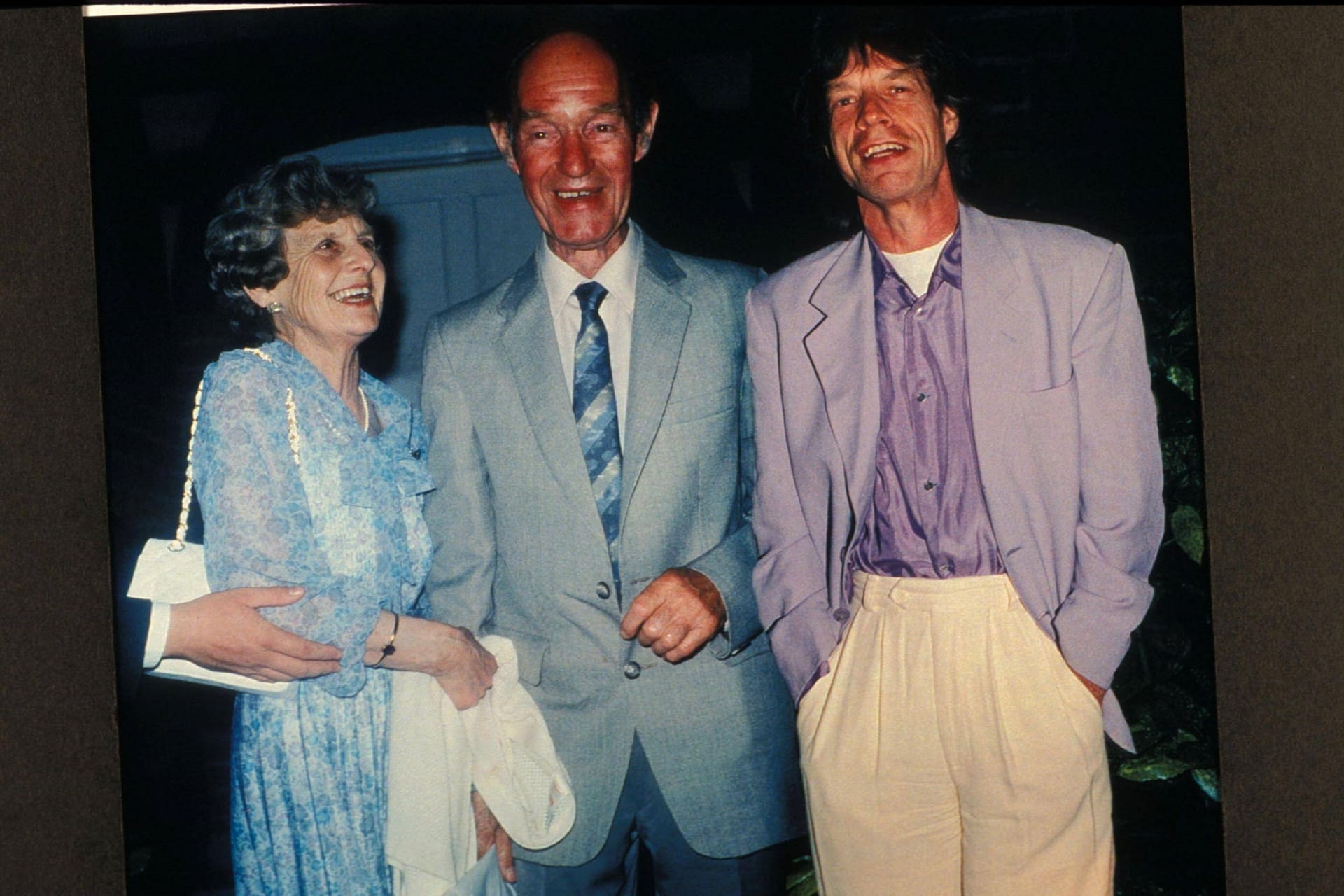 Mick Jagger zusammen mit seinen Eltern Eva und Joe im Jahr 2006.