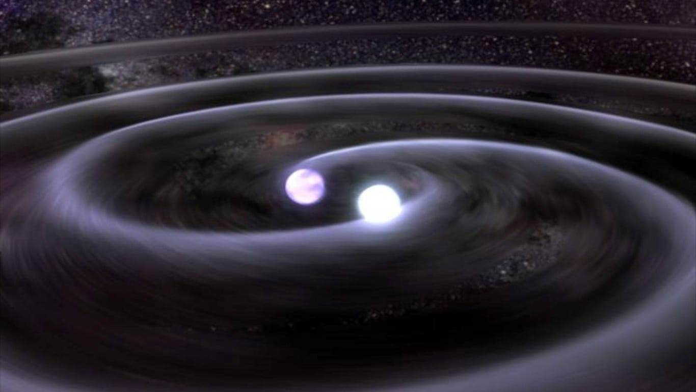 Zwei Weiße Zwerge: Ein Weißer Zwerg ist ein kleiner, kompakter Stern.