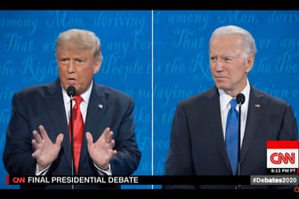 "Das ist Korruption": Donald Trump warf Joe Biden schon im TV-Duell 2020 die Geschäftspraktiken seines Sohnes Hunter vor (Archivbild).