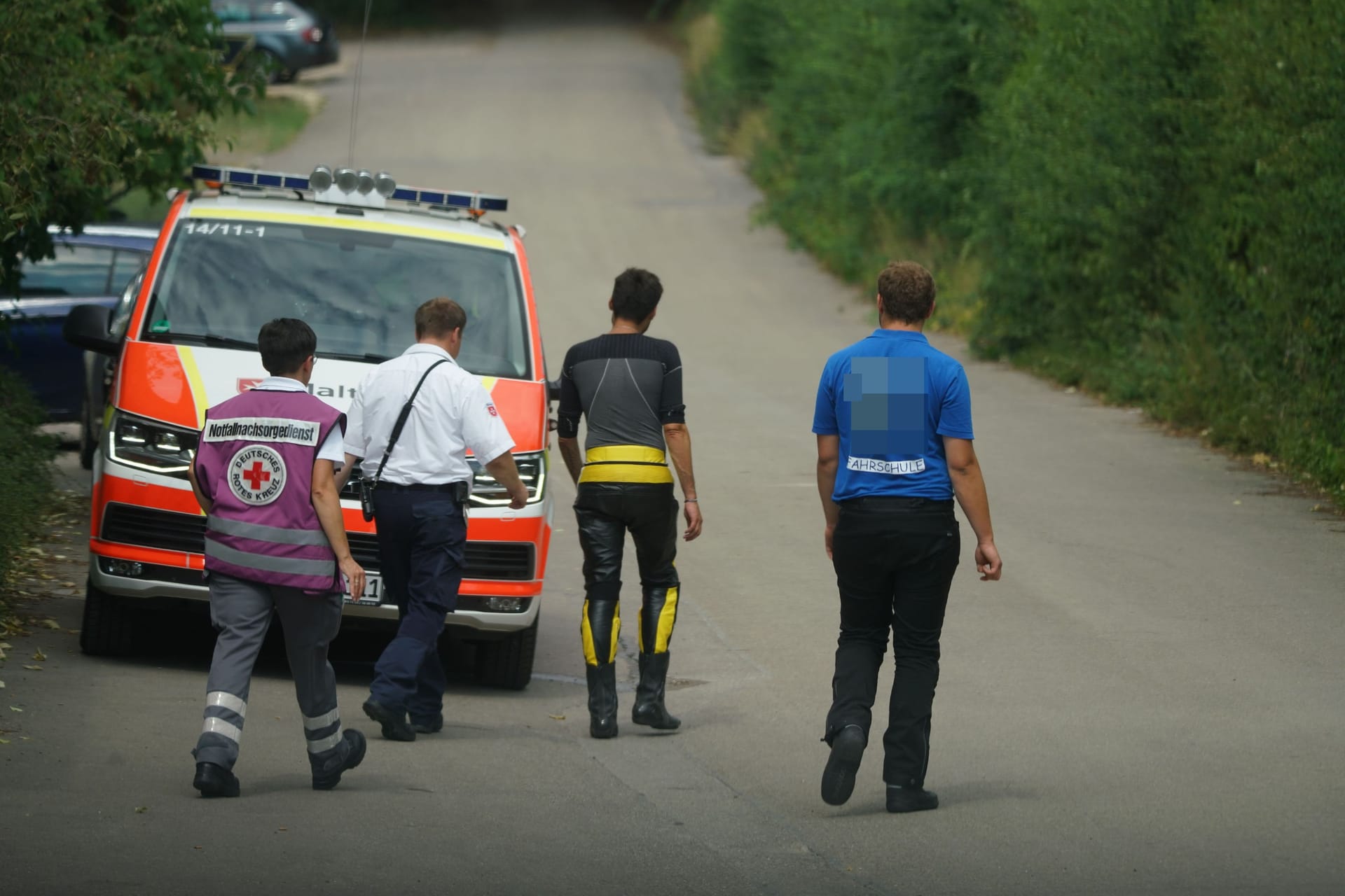 Notfallseelsorger betreuten die Kursteilnehmer: Rund 20 Personen mussten das Unglück mitansehen.