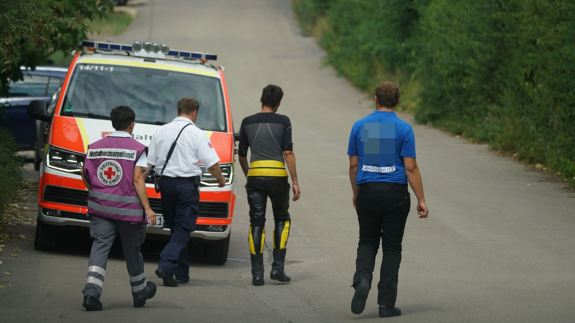 Notfallseelsorger betreuten die Kursteilnehmer: Rund 20 Personen mussten das Unglück mitansehen.