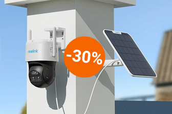 Umweltfreundlich und ohne Stromkosten: Bei Amazon ist die Solar-Überwachungskamera von Reolink stark reduziert.
