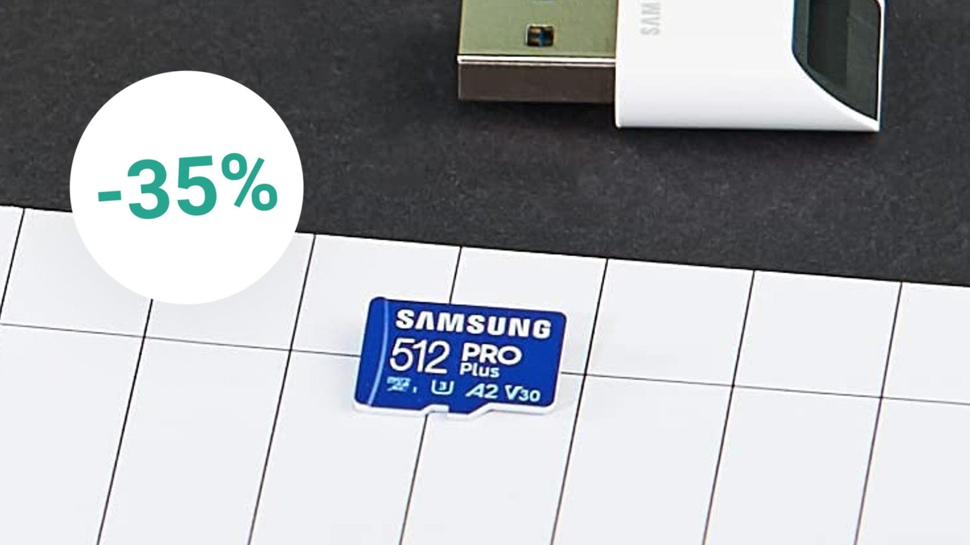 Jetzt bei Amazon im Angebot: Die reduzierte MicroSD-Karte von Samsung bietet 512 Gigabyte Speicherplatz.