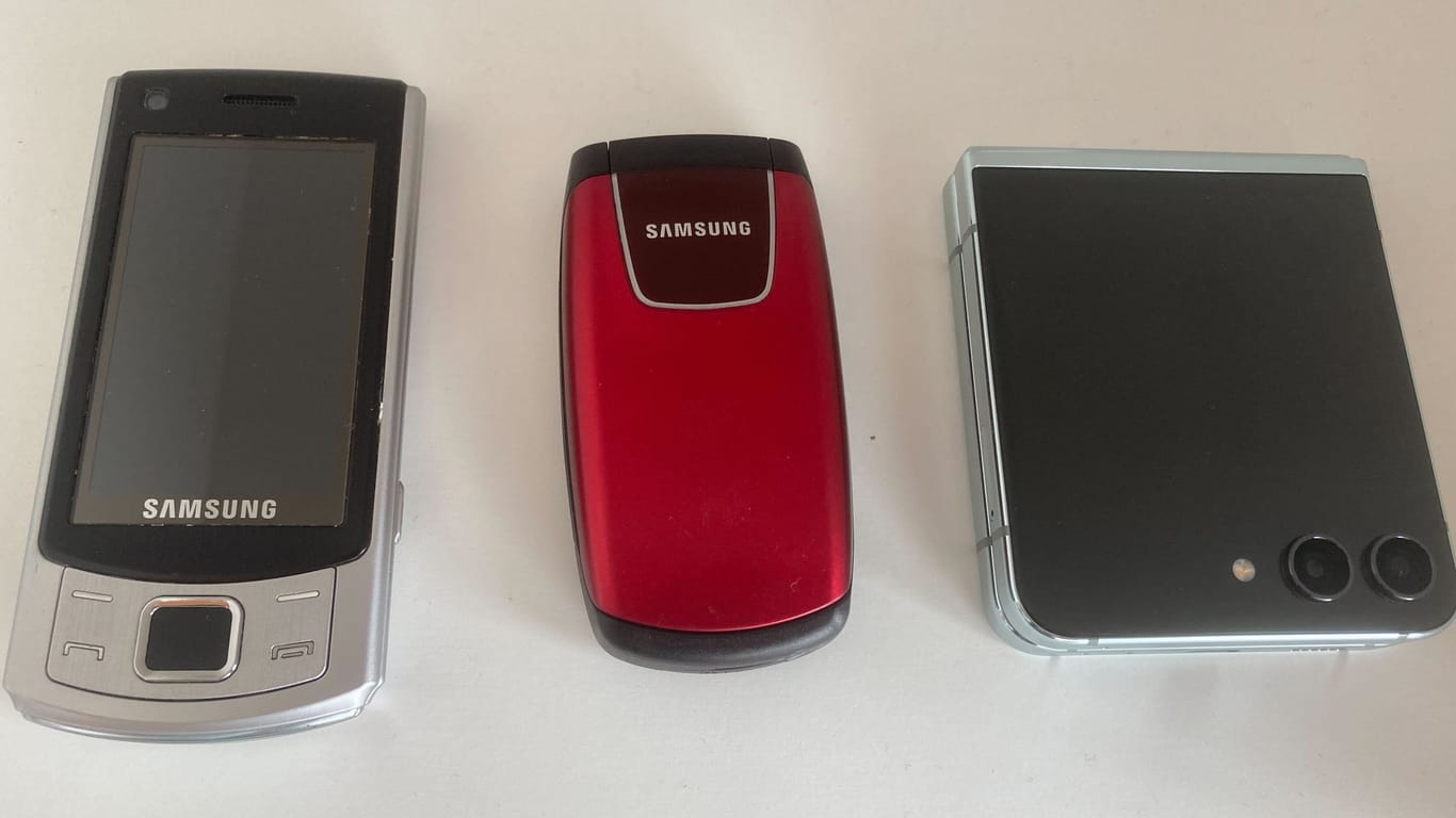 Evolution der kompakten Samsung-Handys