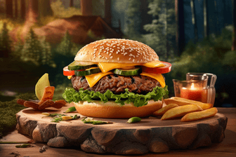 Vegane Burger mit selbstgemachtem Patty