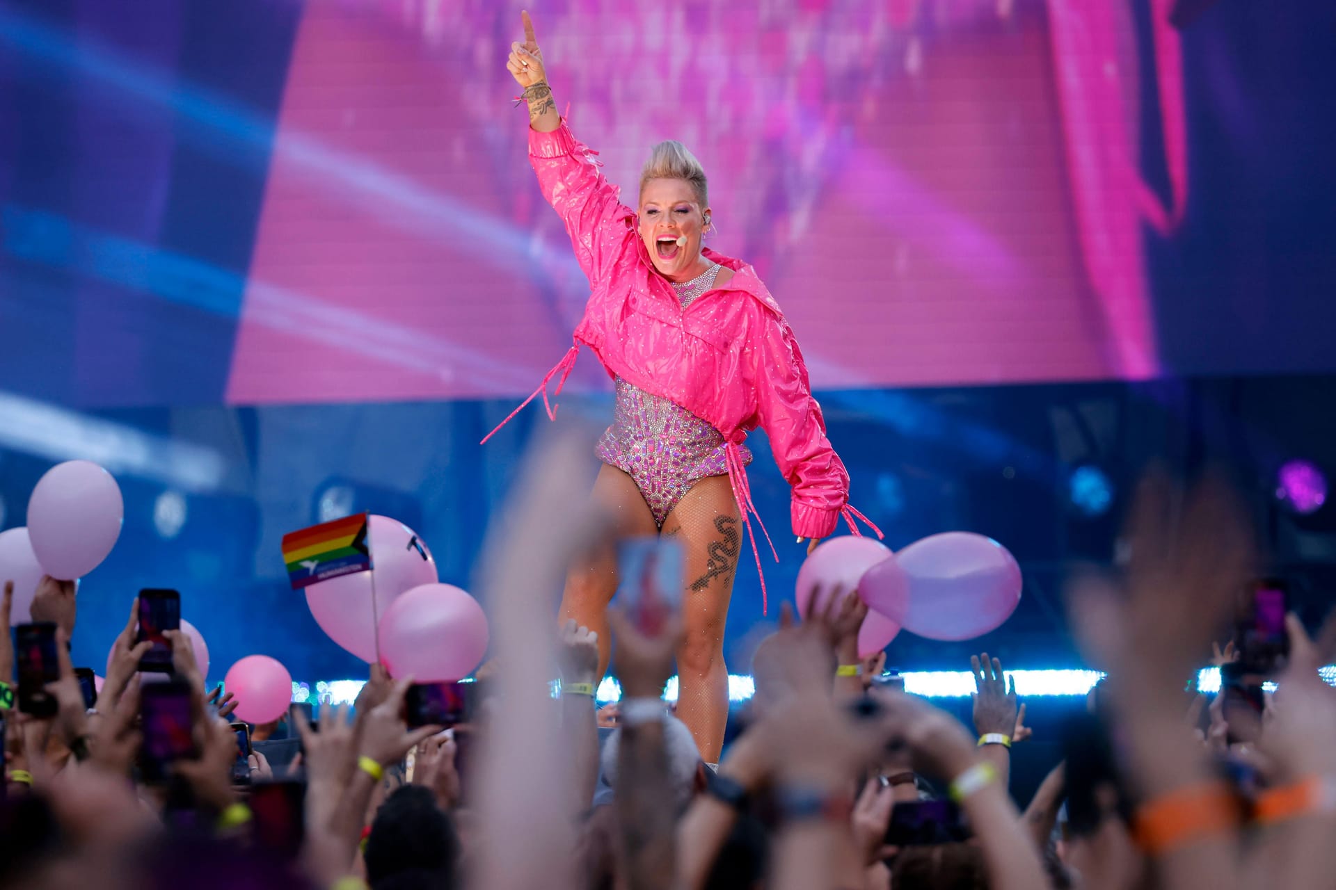 Pink bei einem Konzert in Köln (Archivbild): Am 12. und 13. Juli 2023 spielt die Sängerin in Hannover.