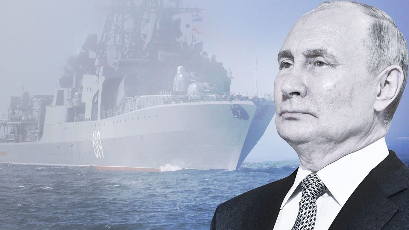 Russlands Marineschiffe fahren regelmäßig durch den Fehmarnbelt: Der russische Präsident Wladimir Putin nutzt die Flotte auch für Propaganda.