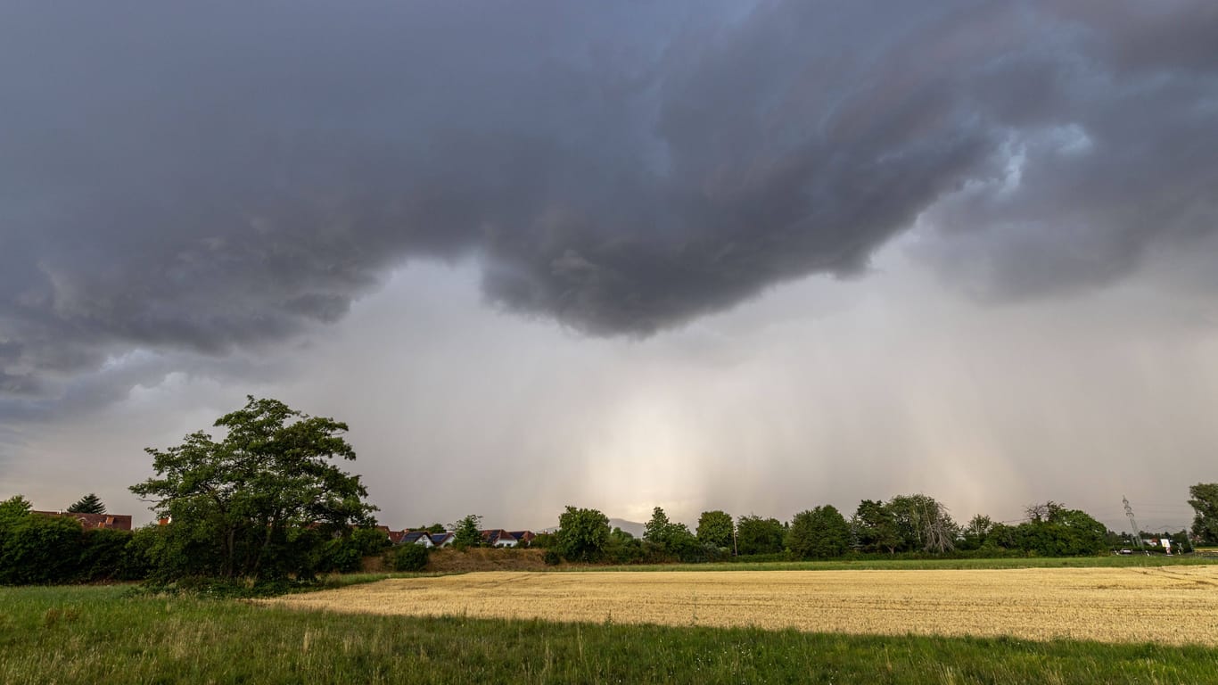 Gewitterfront (Symbolbild): Stürme und Gewitter ziehen in den kommenden Tagen über Deutschland.