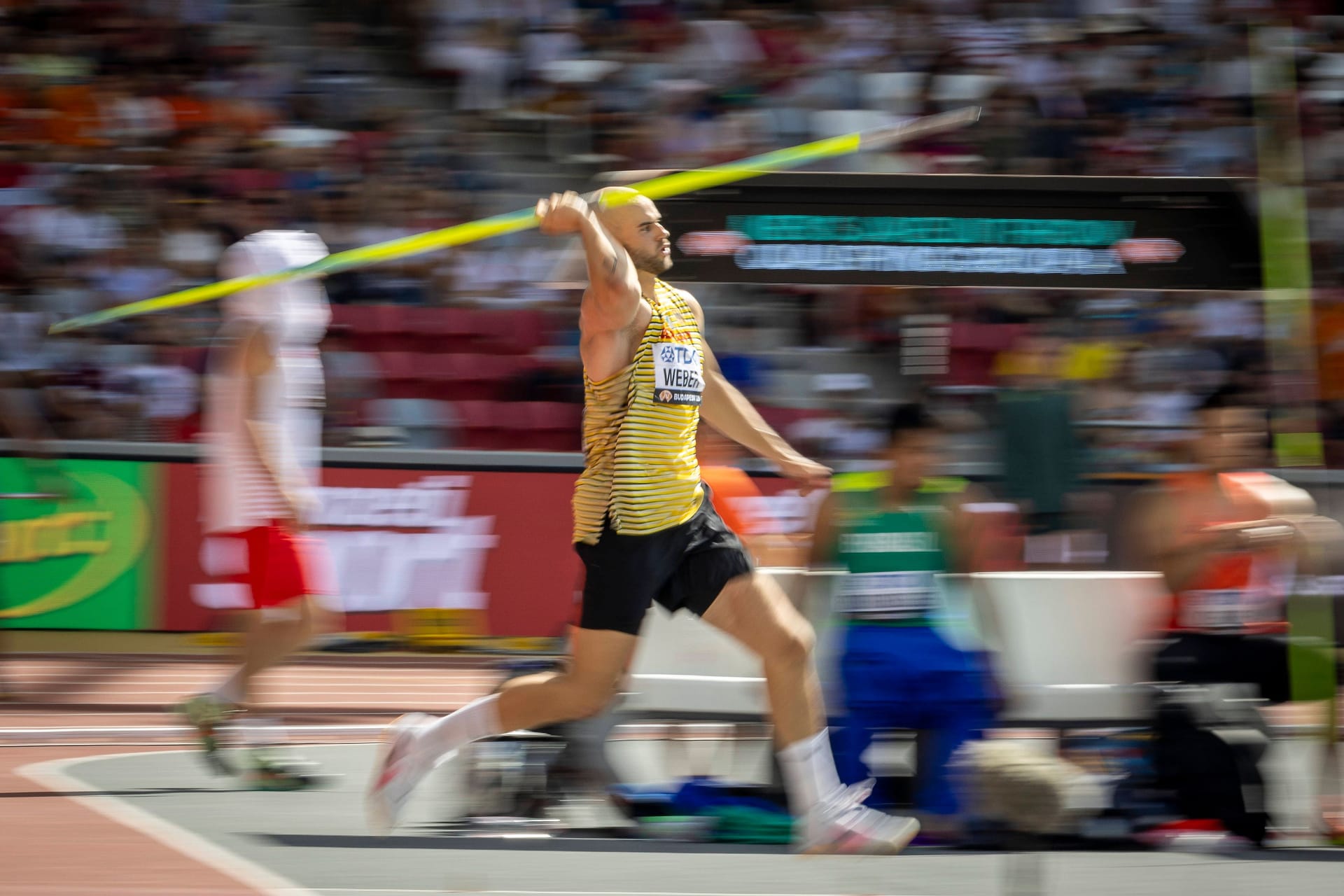 Julian Weber: Er blieb in der Qualifikation unter 83 Metern.