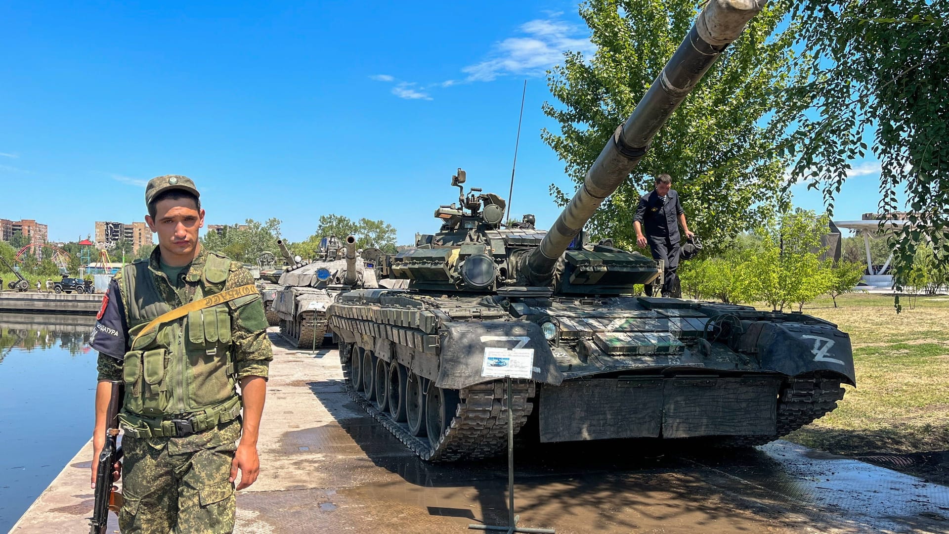 Auch Russland hat Panzer erobert, wie hier in Mariopol (Archivbild).