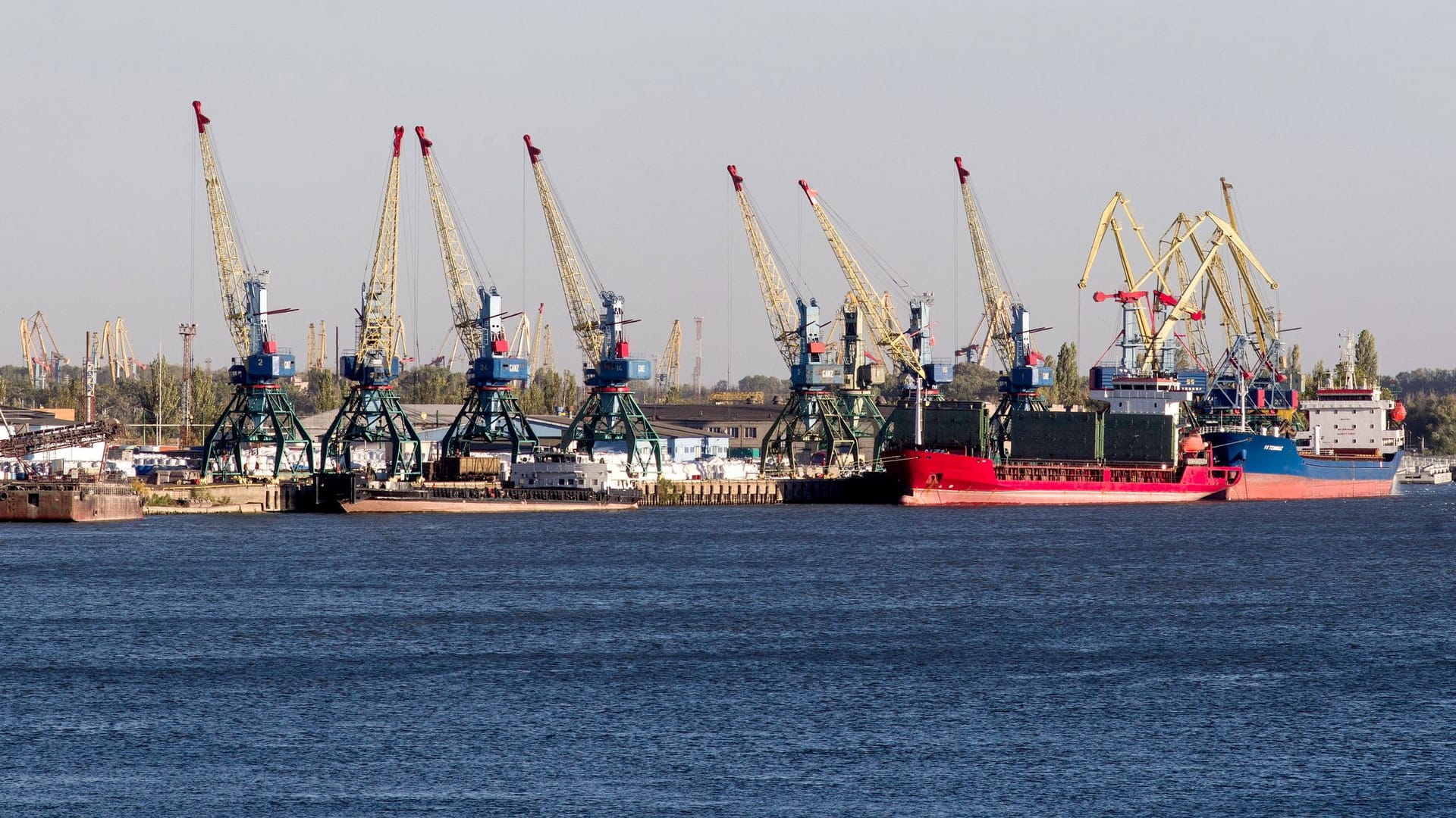 Der Hafen von Ismail (Archivbild): Am anderen Flussufer liegt Rumänien.