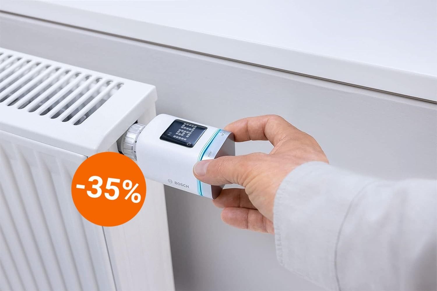 Heute gibt es bei Amazon das smarte Heizkörperthermostat von Bosch günstig im Angebot.