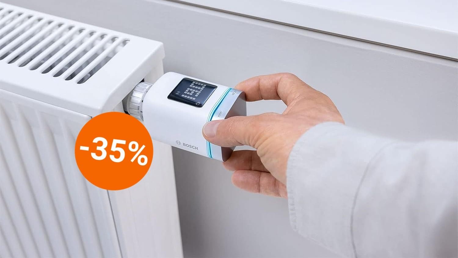 Heute gibt es bei Amazon das smarte Heizkörperthermostat von Bosch günstig im Angebot.