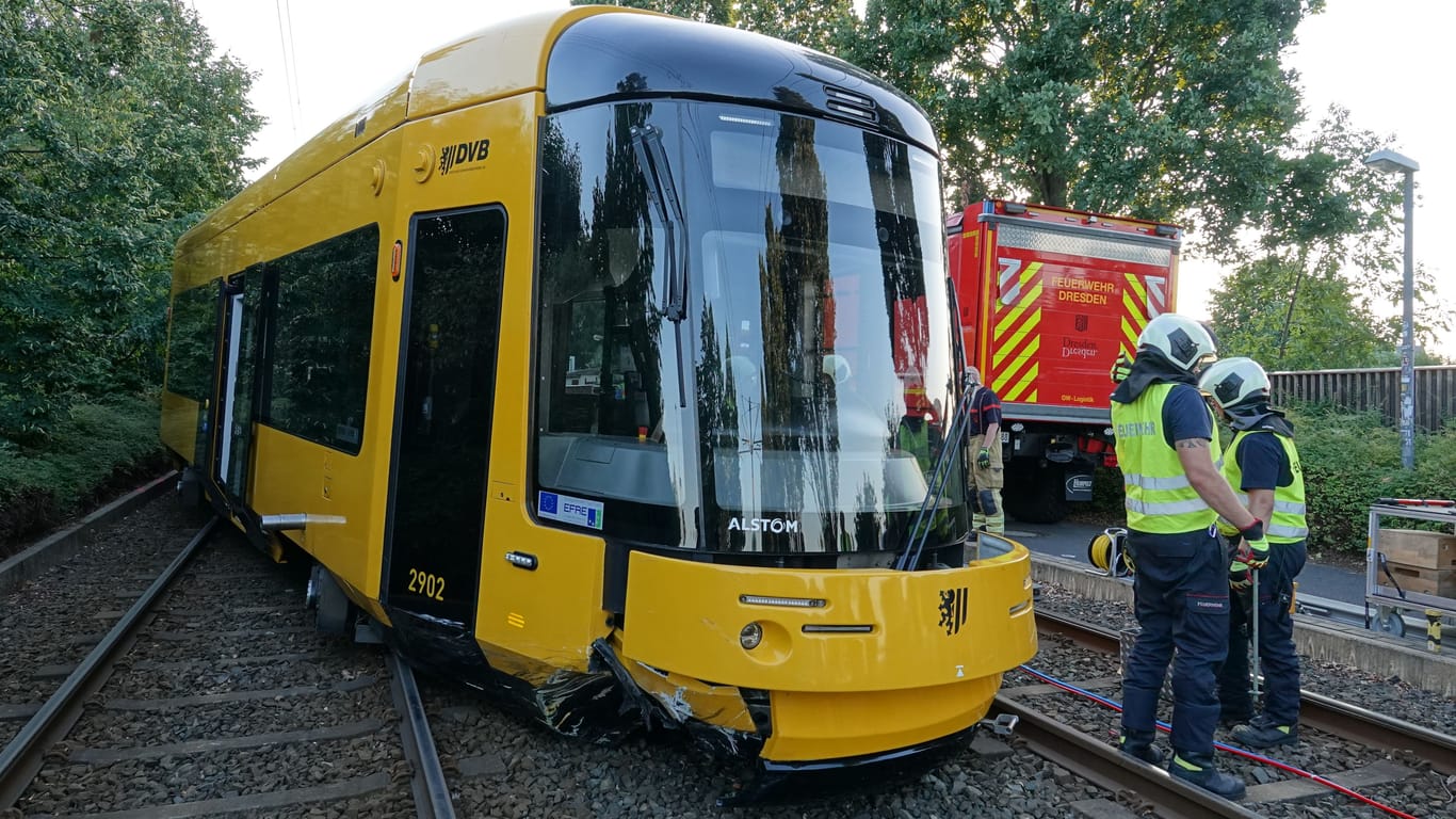 Das neue Straßenbahnmodell vom Typ NGT DX DD: Die Bahn ist erst seit wenigen Wochen in Betrieb.