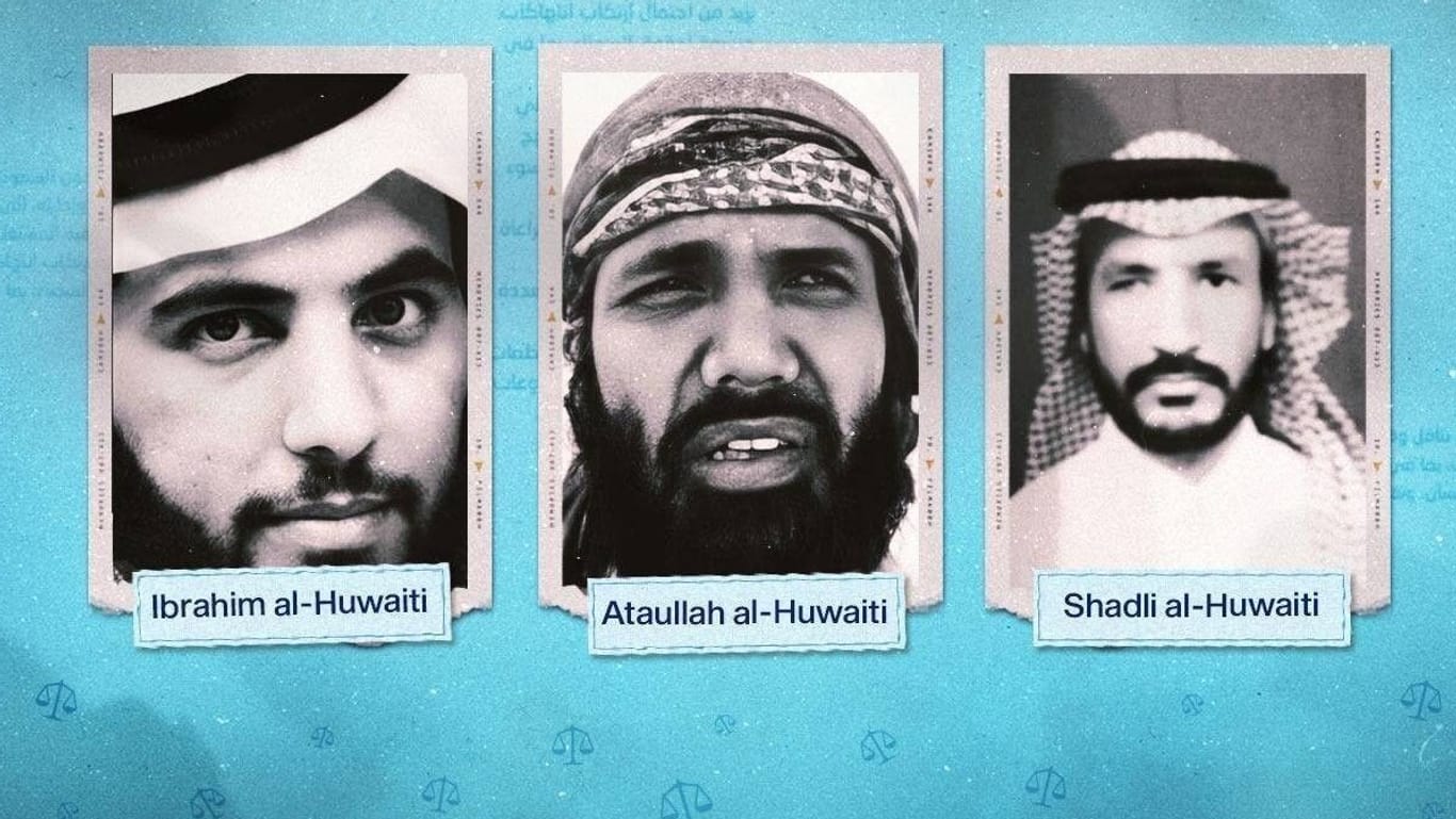 Ibrahim, Atallah und Shadli al Howeiti (dt. Schreibweise) sind Cousins. Für ihren Protest gegen die Vertreibung von mehr als 1.000 Familien sollen sie hingerichtet werden. Offiziell wurden sie wegen "Terrorismus" verurteilt.