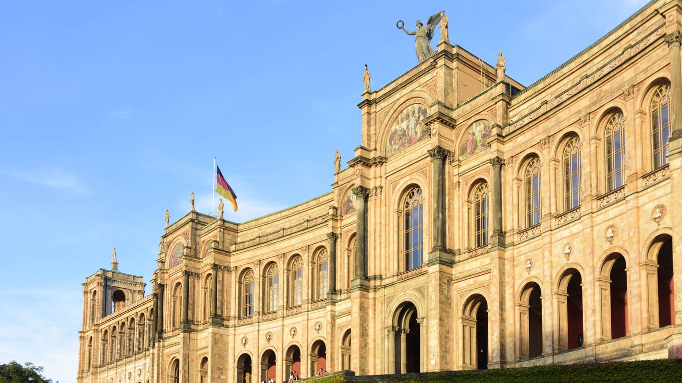 Der bayrische Landtag in München: Am 8. Oktober wird gewählt.