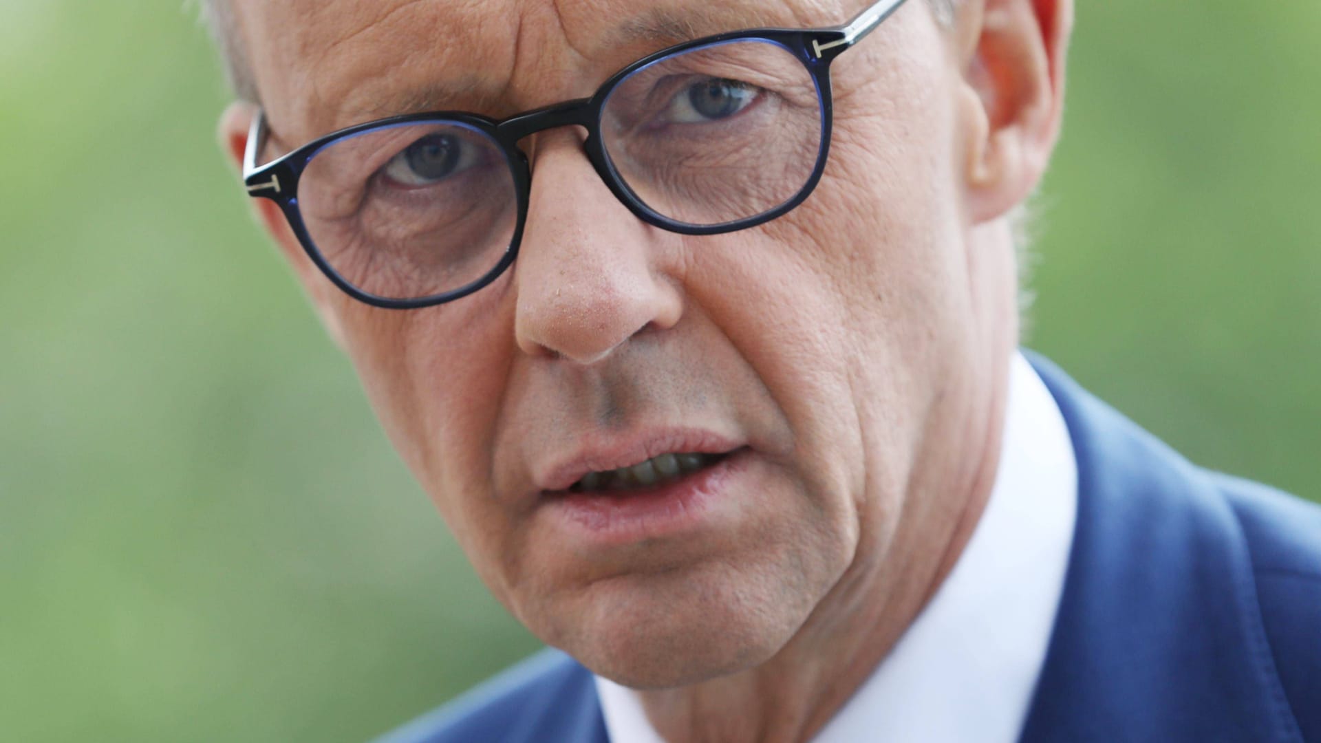 Der CDU-Vorsitzende Friedrich Merz beim ARD-Sommerinterview Ende August: Für die anschließende offene Fragerunde mit Bürgerinnen und Bürgern war er nicht zu haben. Er setzte sein eigenes Formt auf.