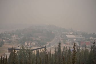 Yellowknife in Kanada: Die Stadt soll evakuiert werden.