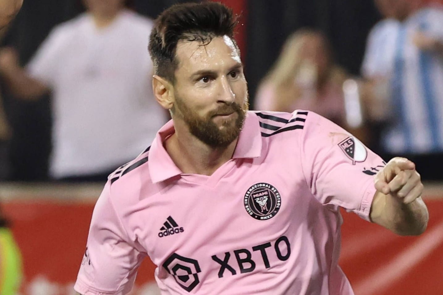 Er jubelt weiter: Lionel Messi feiert sein Tor beim MLS-Debüt gegen die New York Red Bulls.