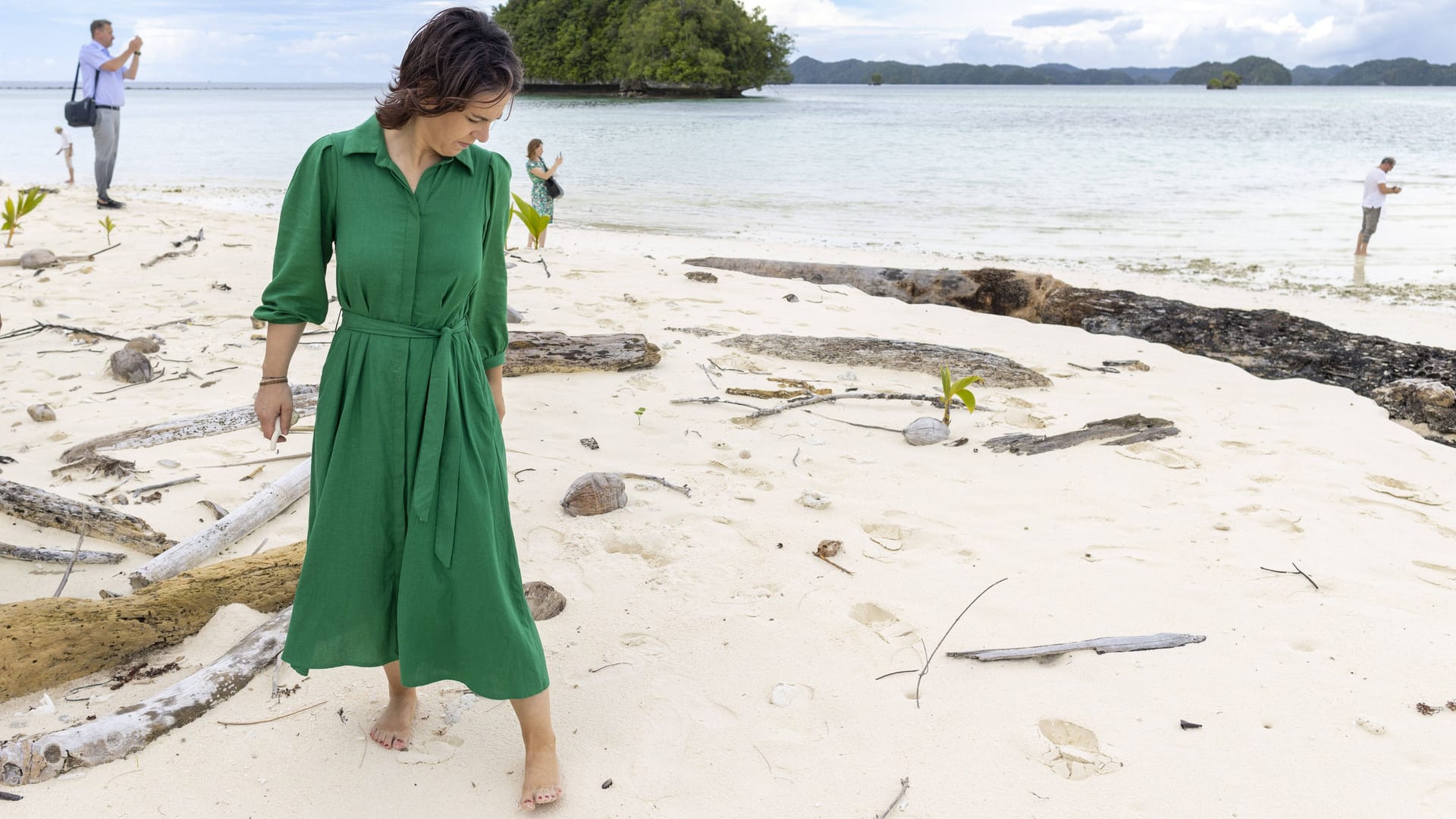 Annalena Baerbock am Strand von Palau: Im Juli 2022 besuchte sie den Pazifikstaat.