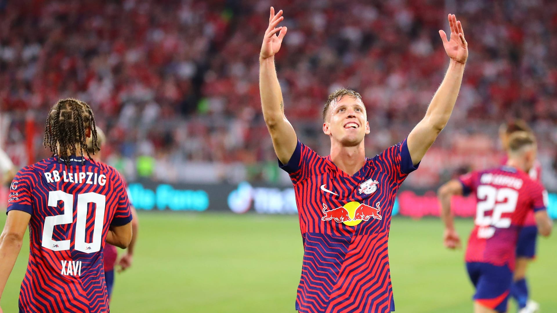 Dani Olmo: Er erzielte alle drei Tore für Leipzig.