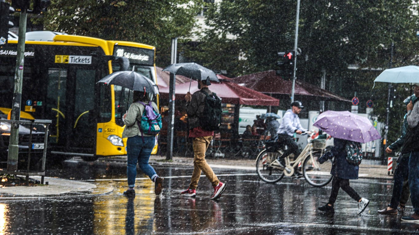 Regen in Berlin: Trotz Unwetter und Regen war die Hauptstadt im Juli das sonnigste Bundesland.