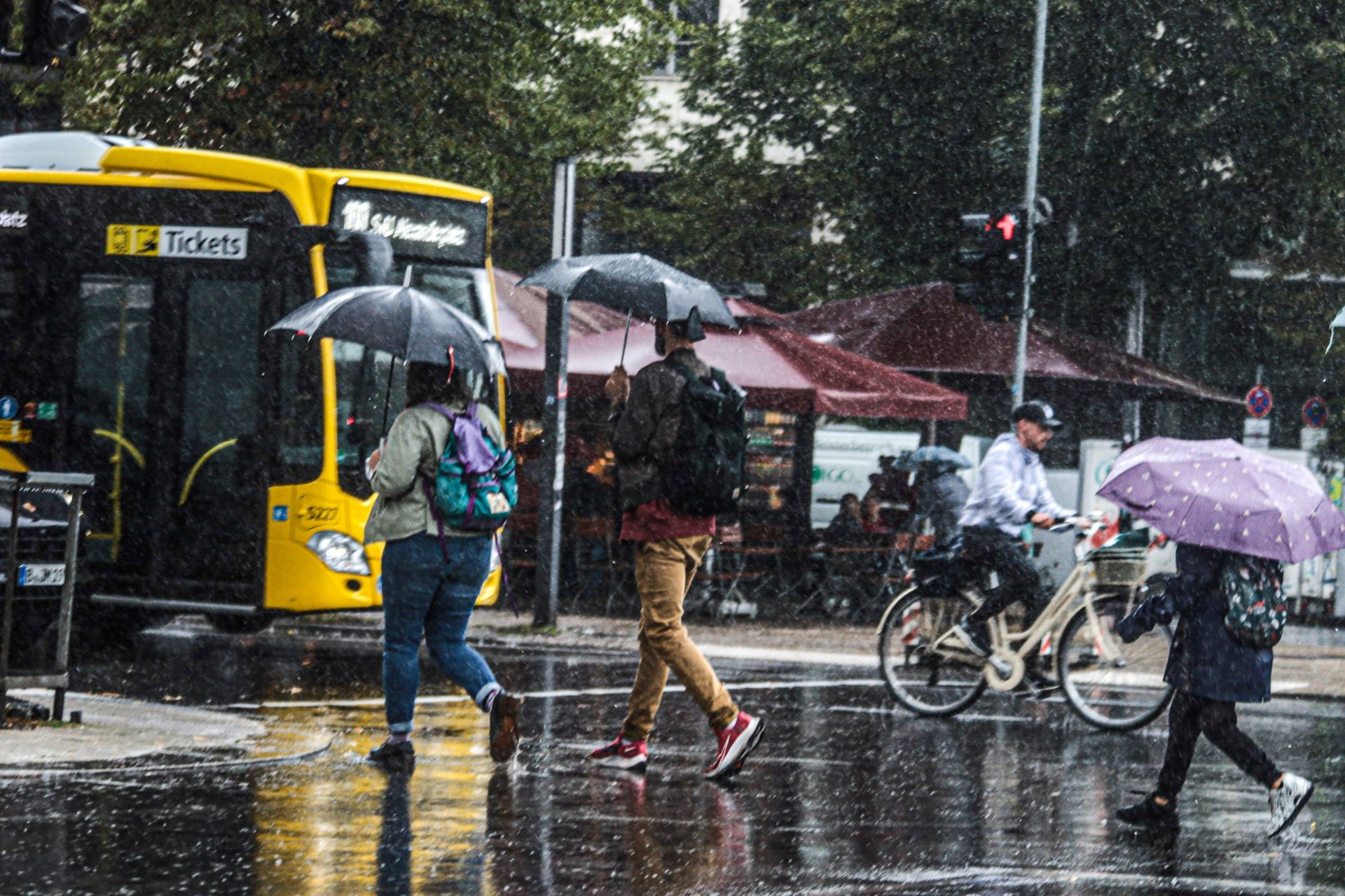 Regen in Berlin: Trotz Unwetter und Regen war die Hauptstadt im Juli das sonnigste Bundesland.