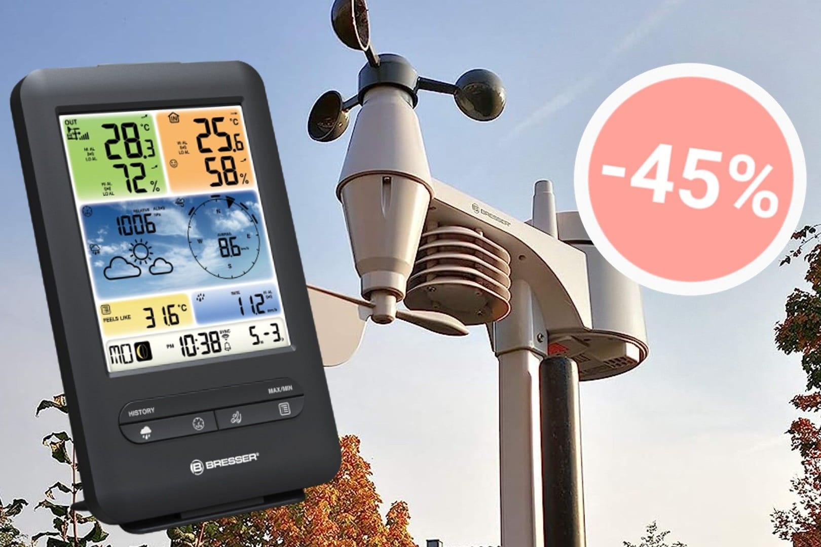 Die vielseitige Wetterstation von Bresser ist bei Aldi mit hohem Rabatt im Angebot.