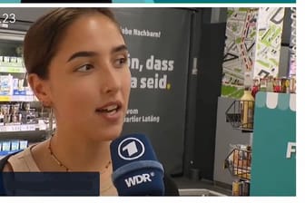 Screenshot des umstrittenen ARD-Beitrags: Eine WDR-Mitarbeiterin gab sich darin als Supermarkt-Kundin aus.