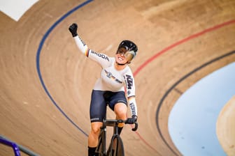 Emma Hinze: Sie siegte im Zeitfahren und holte die zweite WM-Medaille.