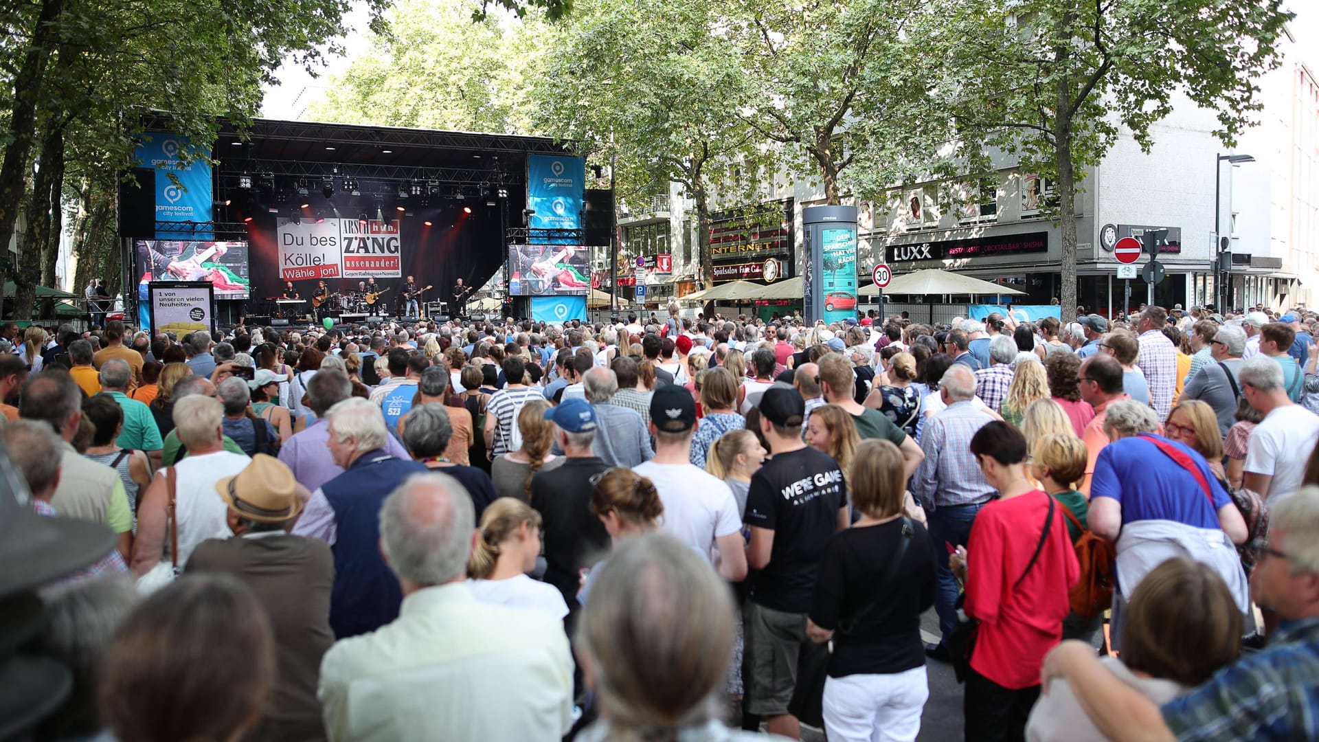 Die Kölner Ringe: Am 26. und 27. August findet hier wieder das Gamescom City Festival statt.