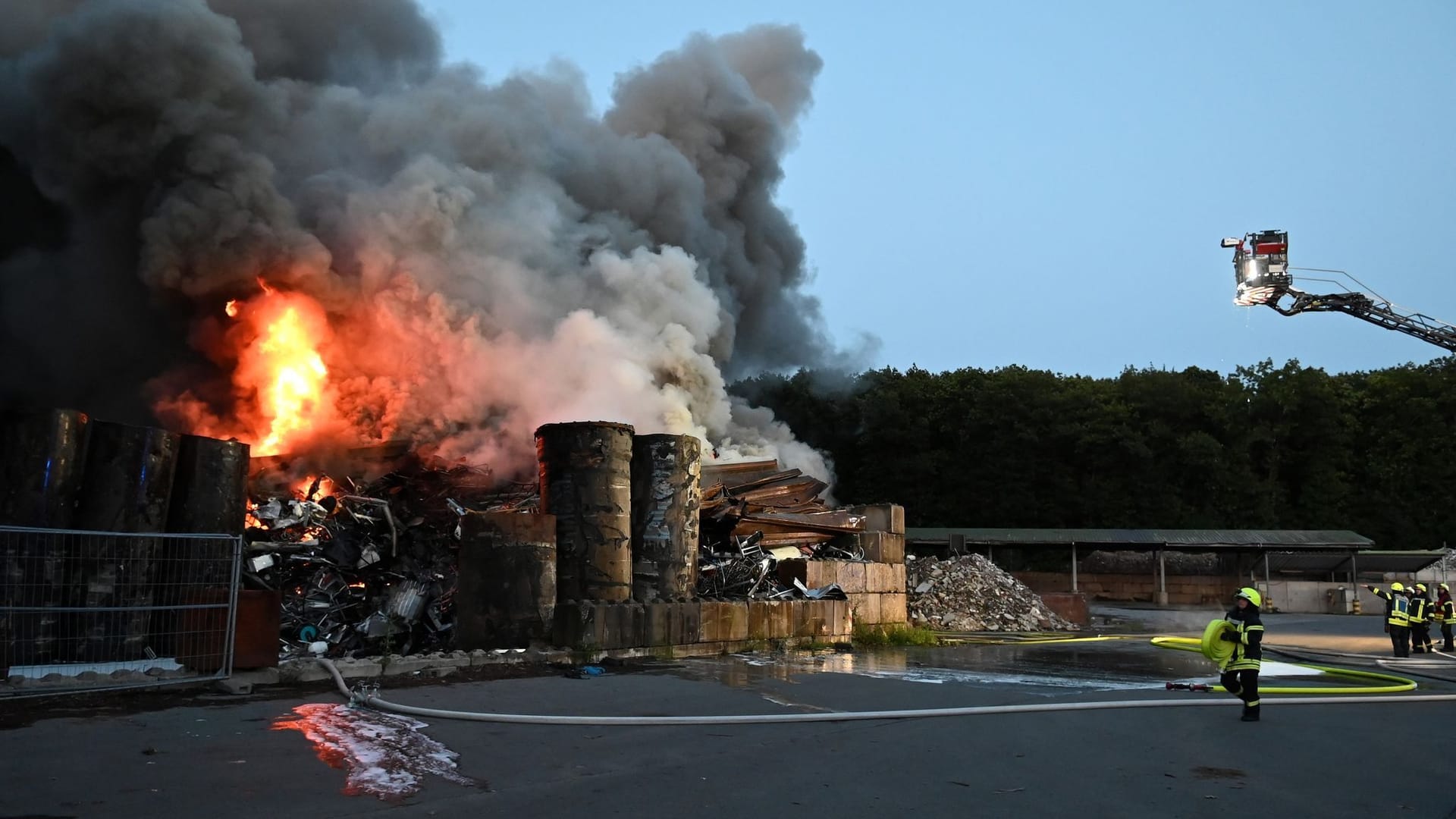 Brand bei Recyclingunternehmen in Marl Brand bei Recyclingunternehmen in Marl