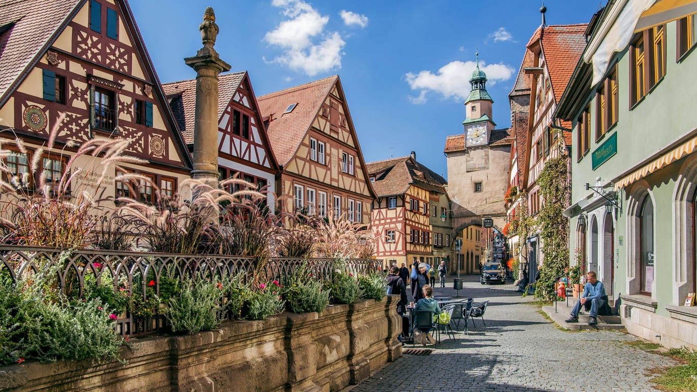 Die Altstadt von Rothenburg ob der Tauber stellt für viele den Inbegriff des mittelalterlichen Deutschlands dar.