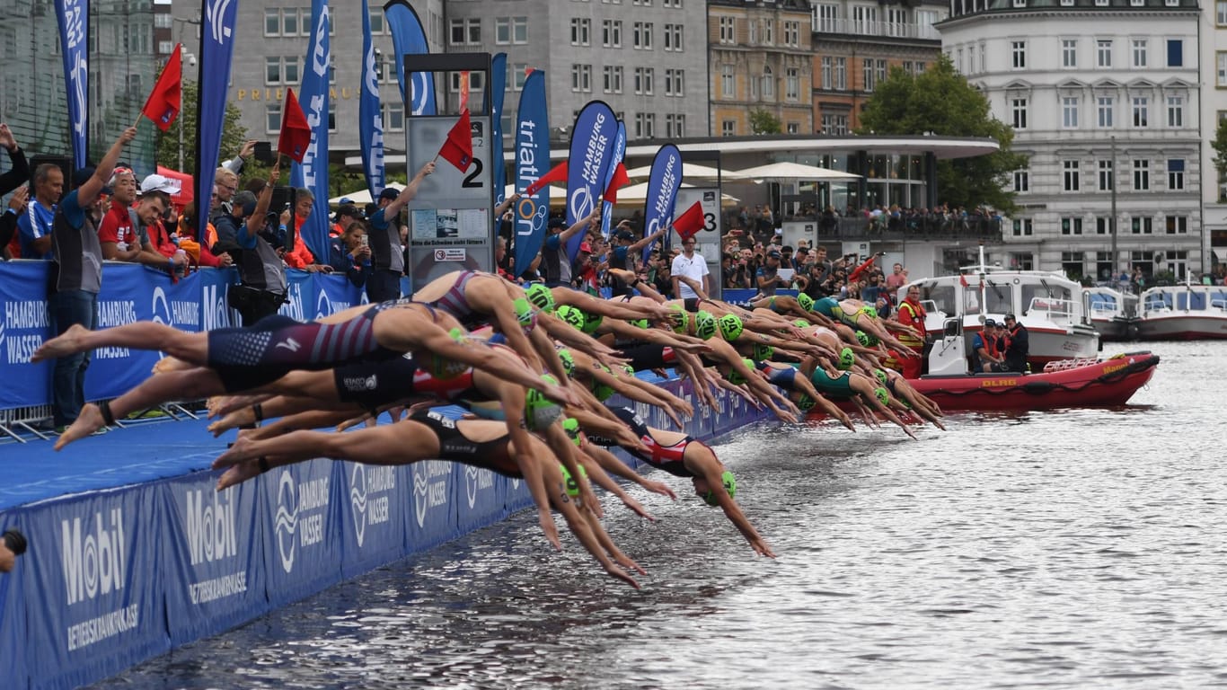 Triathlon in Hamburg: Regelmäßig finden hochkarätige Sportwettkämpfe in der Alster statt. Sollten sich Privatpersonen daran ein Vorbild nehmen?