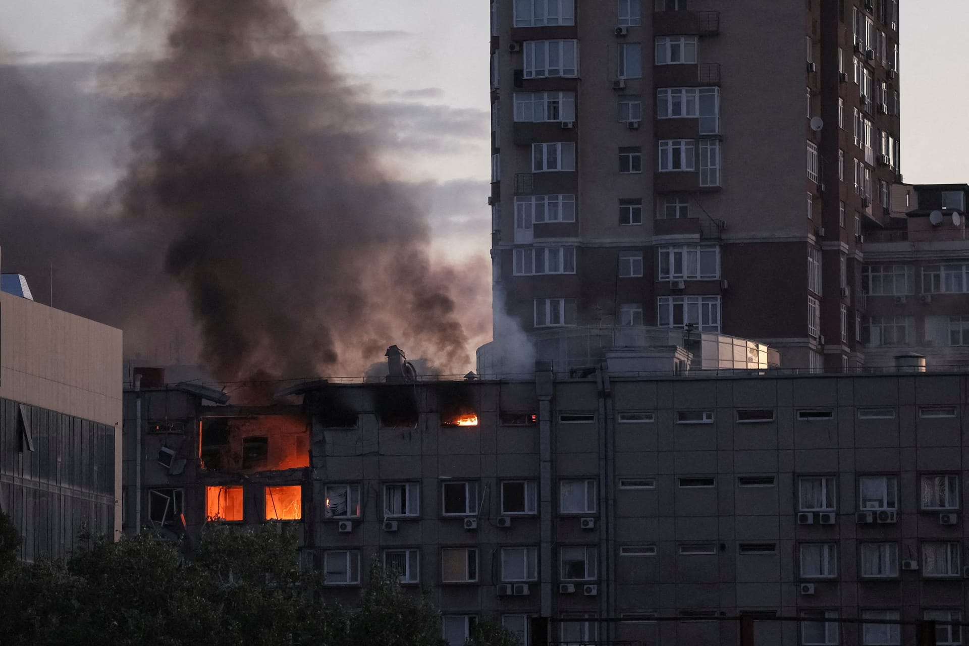 UKRAINE-CRISIS/KYIV-BLASTS