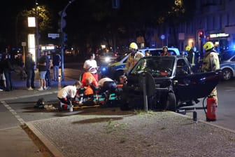 Unfallstelle in Schöneberg: Die junge Frau musste schwer verletzt ins Krankenhaus.