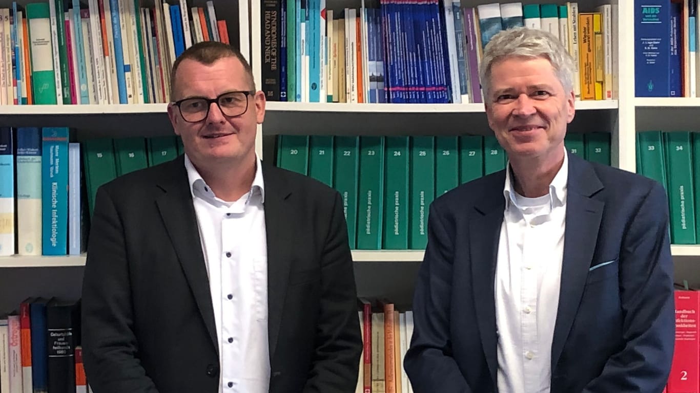 Prof. Dr. Daniel Deimel und Dr. Harald Rau: Die Stadt bemüht sich, der Drogenproblematik Herr zu werden.
