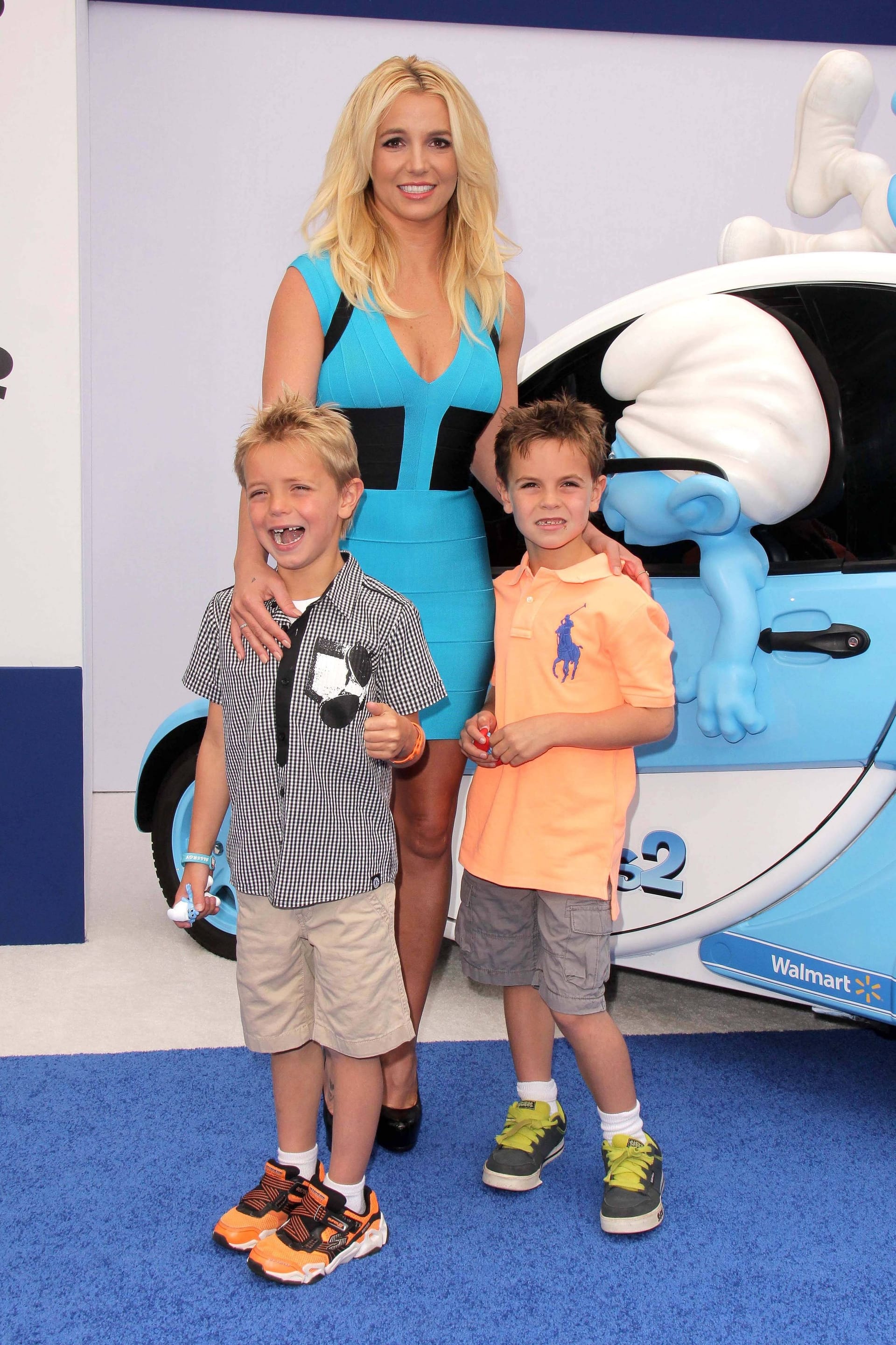 Britney Spears mit ihren Söhnen Sean und Jayden 2013