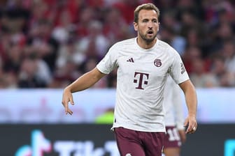 Harry Kane: Der TorjΓ€ger ist neu beim FC Bayern. Harry Kane: Der TorjΓ€ger ist neu beim FC Bayern.