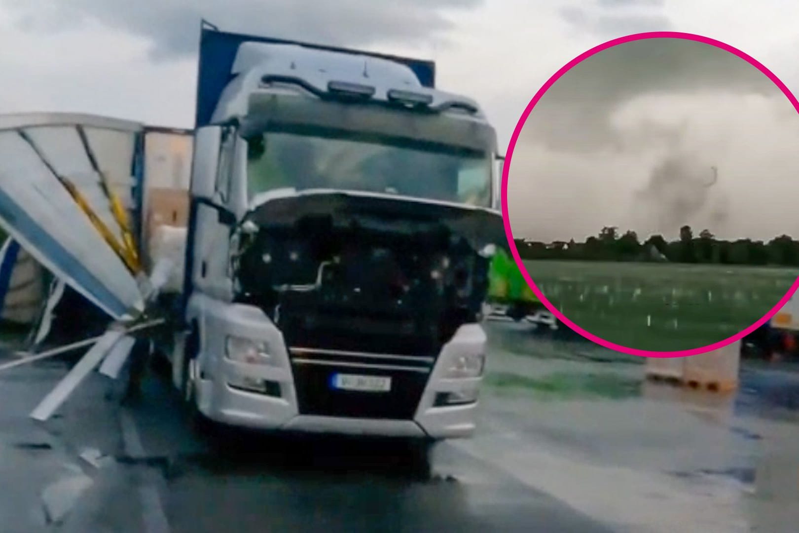 In der Nähe von Leipzig wurde ein Tornado beobachtet