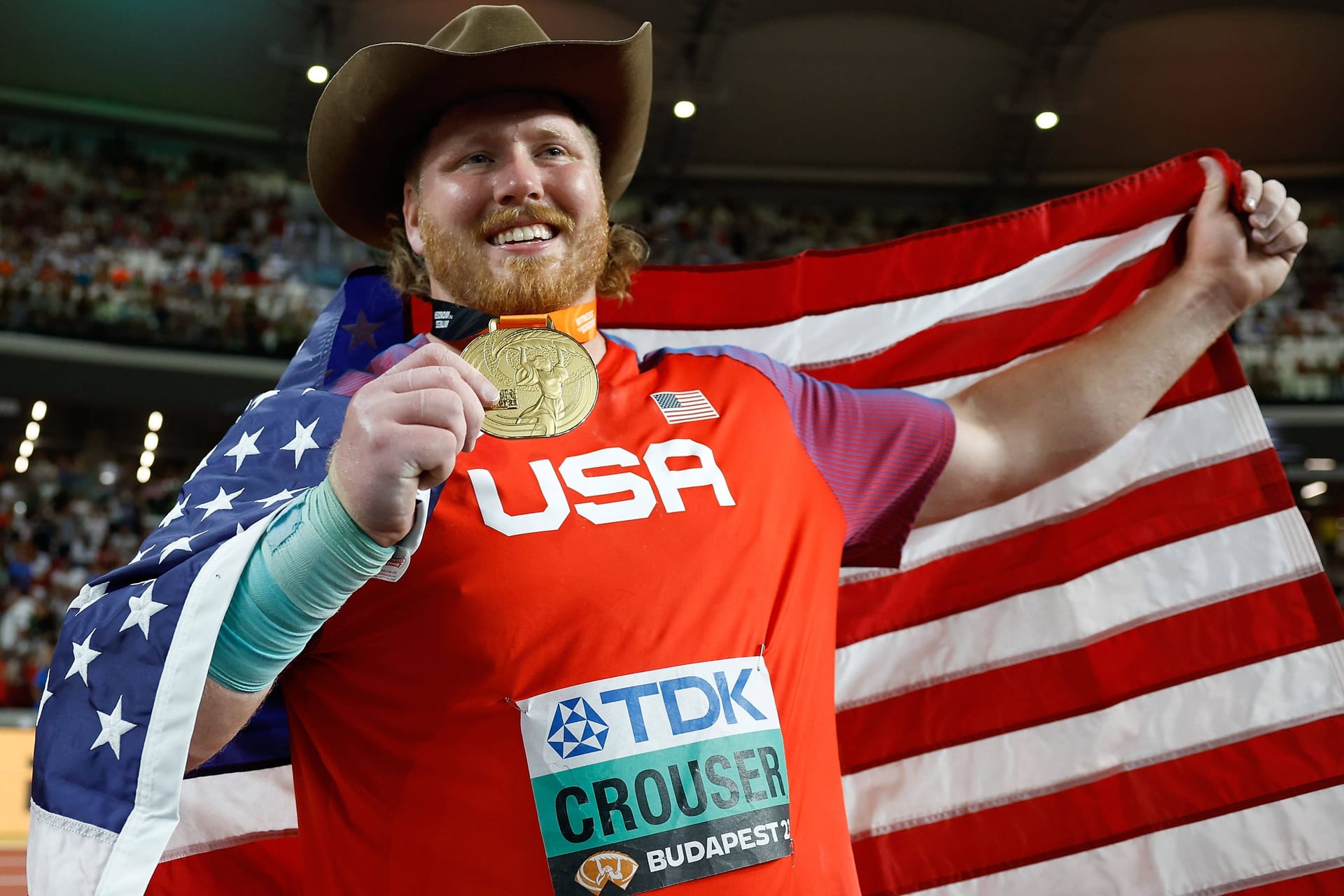 Ryan Crouser: Er holte sich am Samstag Gold im Kugelstoßen.