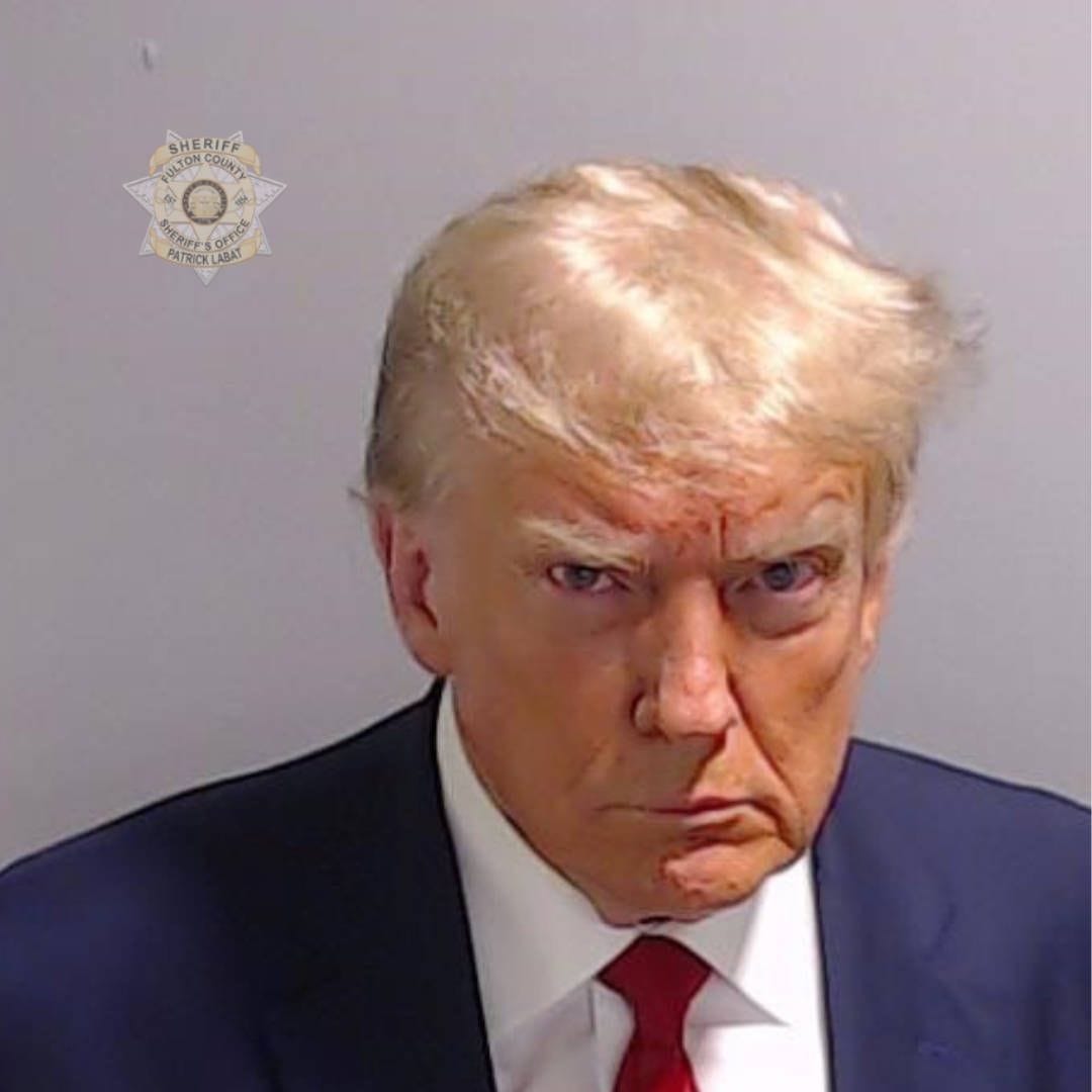 Donald Trumps Polizeifoto.