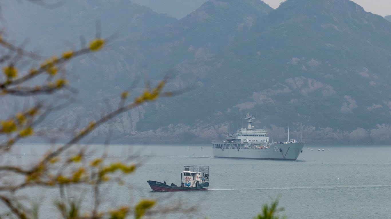 Chinesisches Kriegsschiff vor Taiwans Küste (Archivbild): Immer wieder kommt es zu Drohgebärden Chinas gegen den Inselstaat.