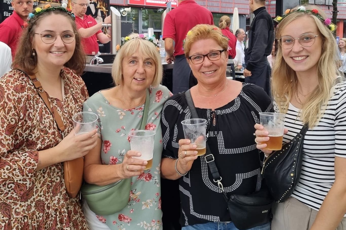 Zum ersten Mal dabei: Elena, Margitta, Gerlinde und Antonia aus dem Sauerland sind extra angereist.