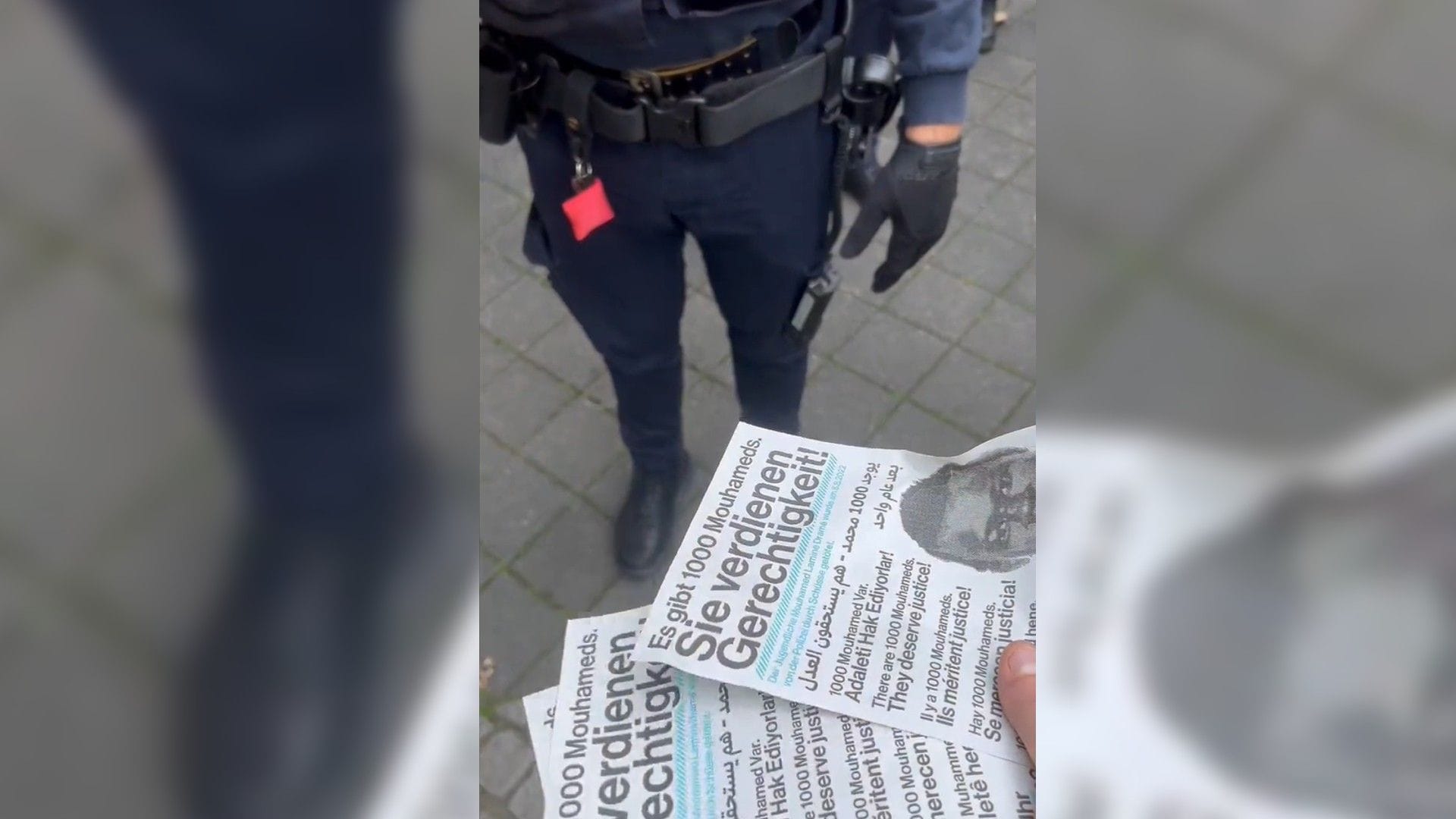 Szenen vom Dortmunder Nordmarkt: Ein Mitarbeiter der Stadt Dortmund soll verboten haben, dass Flyer in Gedenken an Mohamed Dramé verteilt werden.