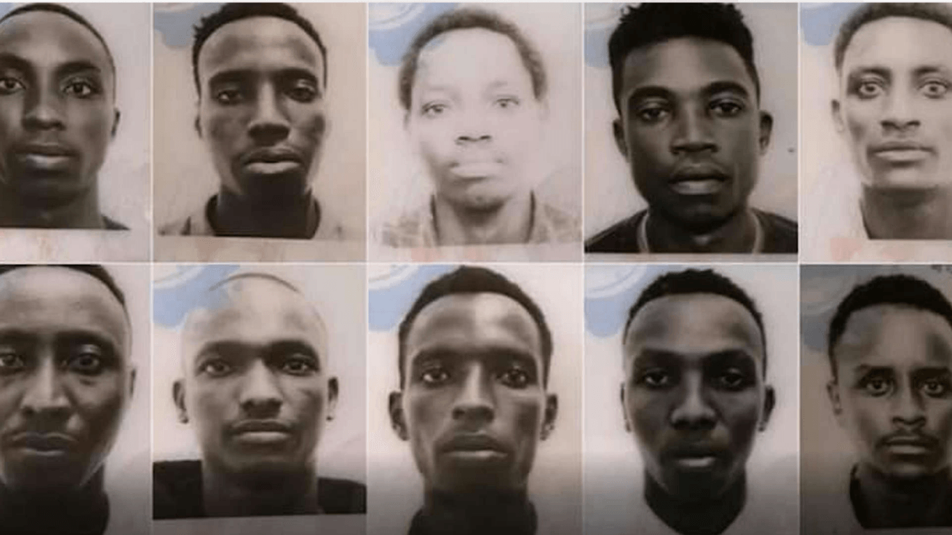 Mit diesem Foto sucht der burundische Verband nach den vermissten Spielern der U19-Nationalmannschaft.